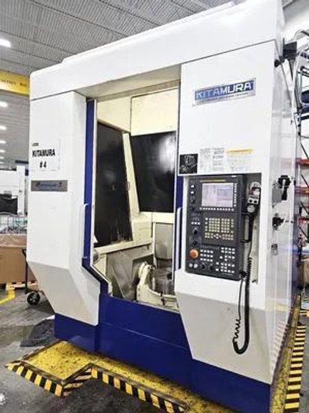 Kitamura My-Trunnion  5-Axis VMC, 2017 -Fanuc Series 30i CNC Controls , 50 Position Automatic Tool Changer, 20,000 RPM Spindle, Thru-Spindle Coolant