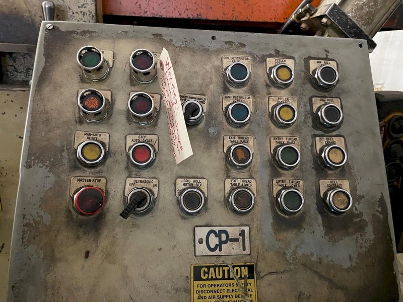 10,000 lbs x 36" Dallas Coil Reel and Powered Straightener