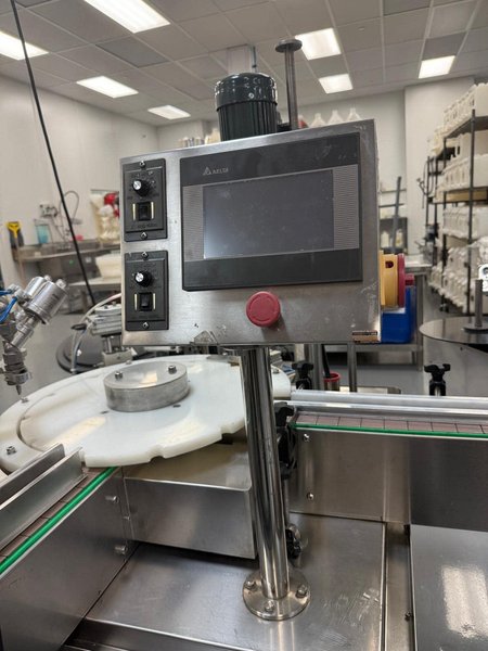 YQ MACHINERY CO YQLP-100 Bottle Unscrambler and YQGZ-50 Automatic Liquid Filling and Capping Machine for CBD, Vape, Oils, Tinctures, 2018
