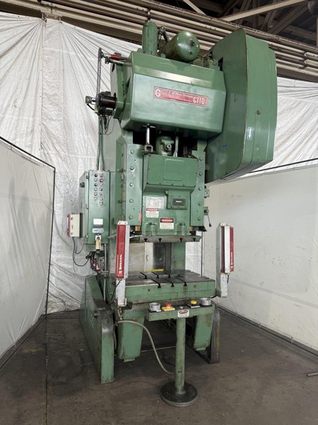 110 TON BLISS C-110 OBI PRESS. STOCK # 0789624.