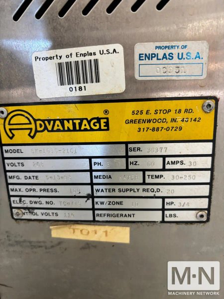 3/4 HP ADVANATGE ENGINEERING THERMOLATOR MFG 1998