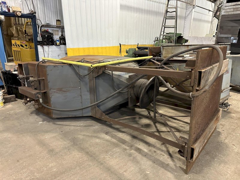 48" X 96" X 8 WHEEL PANGBORN MODEL #ES-1838-22 ROLLER CONVEYOR PASS-THRU BLAST SYSTEM, NEW 2007: STOCK #21212