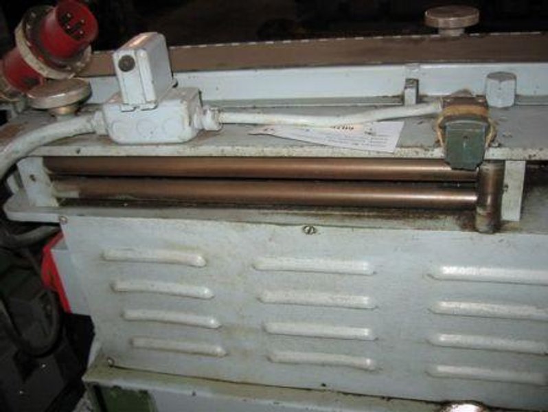 GAUER No. 6H20NC 20" THRU-FEED COIL STRIP EDGE DEBURRING MACHINE