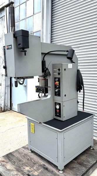 8 Ton Haeger 824 Insertion Press, 24" Throat, Feeder