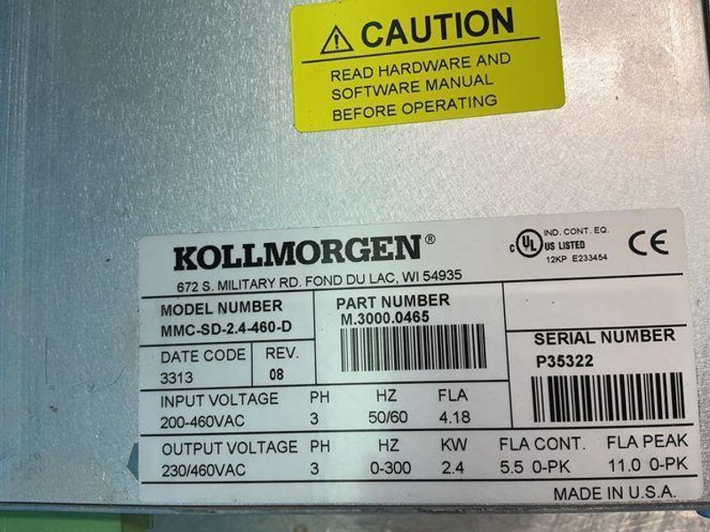 Kollmorgen  Servo Drive  - Mmc-sd-2.4-460-d