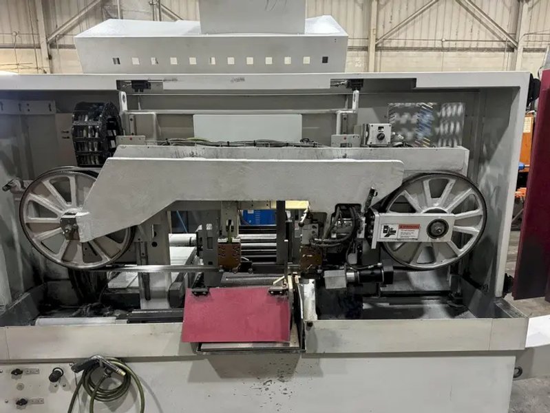 USED BEHRINGER 11.8" X 10.2" DUAL POST AUTOMATIC BANDSAW MODEL HBE 261A, Year: 2021
