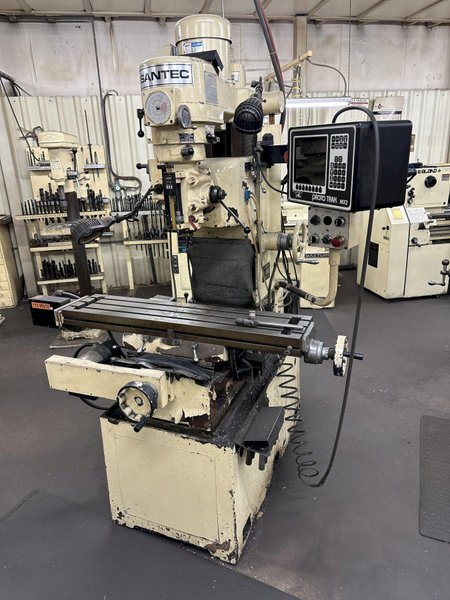 3 HP SANTEC RB-10 PROTO TRAK MX2 CNC VERTICAL MILL. STOCK # 0641523