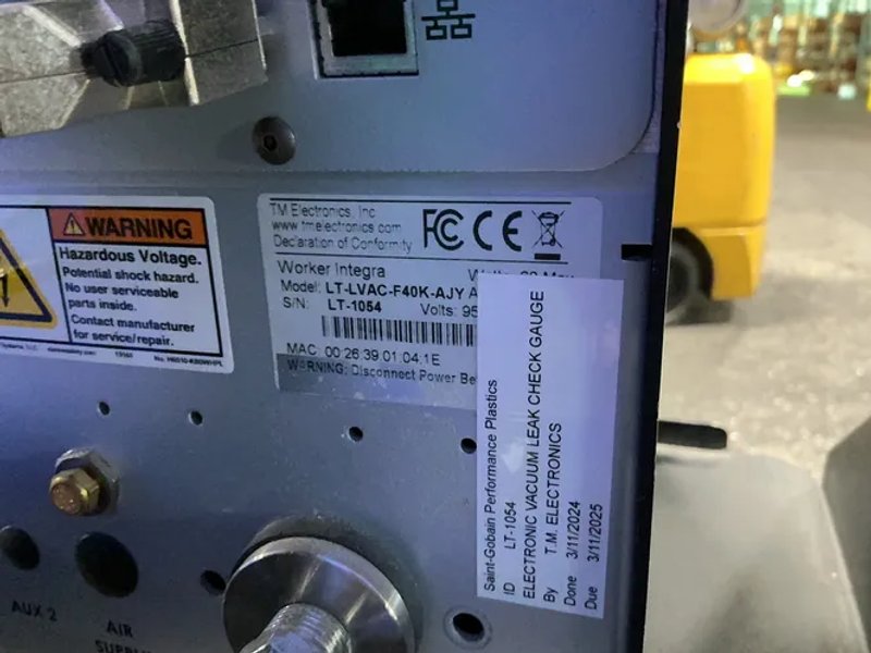 Tm Electronics  Vacuum Leak Test System - Lt-lvac-f40k-ajy
