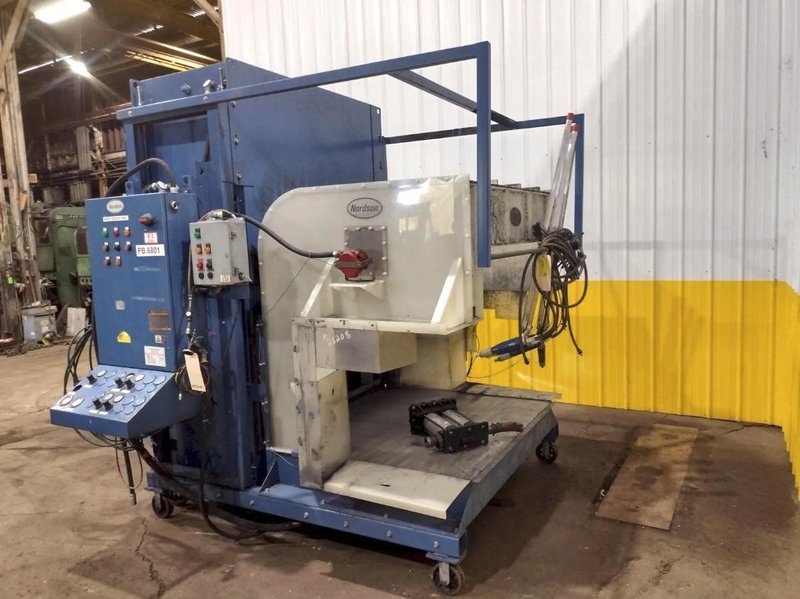 NORDSON POWDER COAT PAINT SYSTEM WITH FEEDER &amp; I-CONTROL. STOCK # 0985226