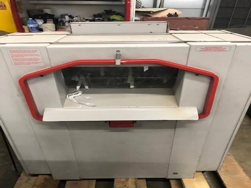MBM IDEAL DESTROYIT HIGH CAPACITY STRIP-CUT PAPER SHREDER WITH ENTERY  FEED CONVEYOR STOCK# 3097