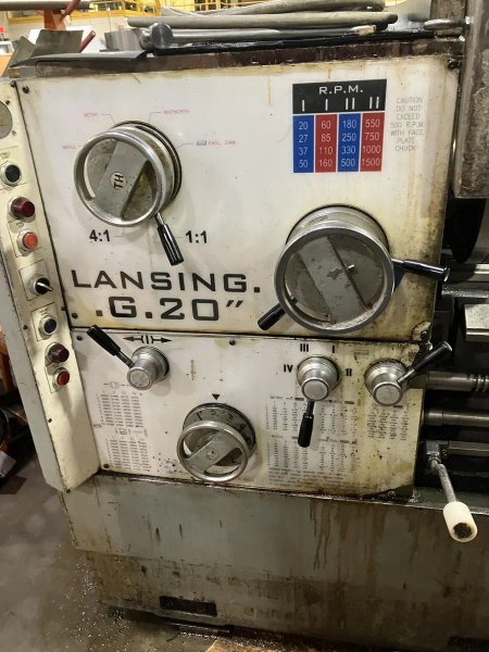 1980 G20 120" Engine Lathe w/ 2-Axis DRO
