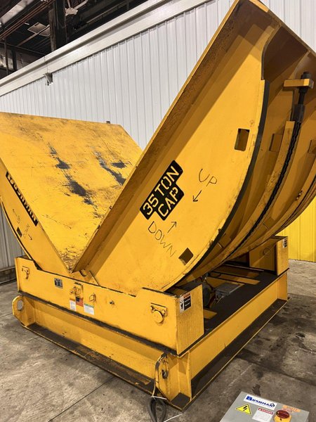 70,000 LBS (35 TON) BUSHMAN MODEL M9604 COIL UPENDER, NEW 2015: STOCK #22657