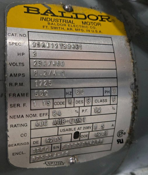 PARKER V24K0PAKN/10 1000PSI 20GAL 4GPM HYDRAULIC POWER UNIT USED