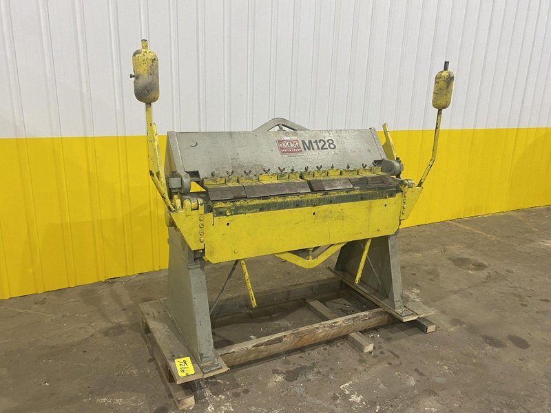 48" X 14 GA CHICAGO DREIS &amp; KRUMP MODEL #BPO-414-6 BOX &amp; PAN FINGER BRAKE: STOCK #19836