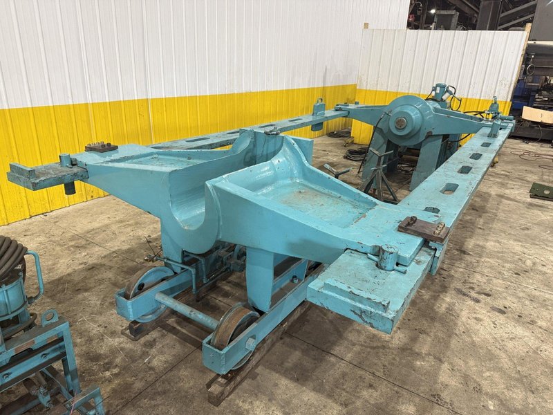 500 TON DRILL QUIP HORIZONTAL HYDRAULIC WHEEL PRESS WITH VICKERS HYDRAULIC UNIT: STOCK #23422