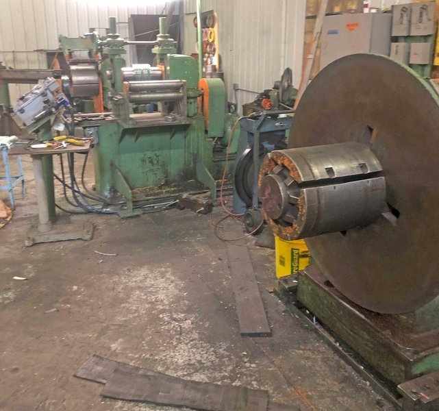 12" x 4" x 6,000 lb YODER SLITTING LINE Stock # 14172