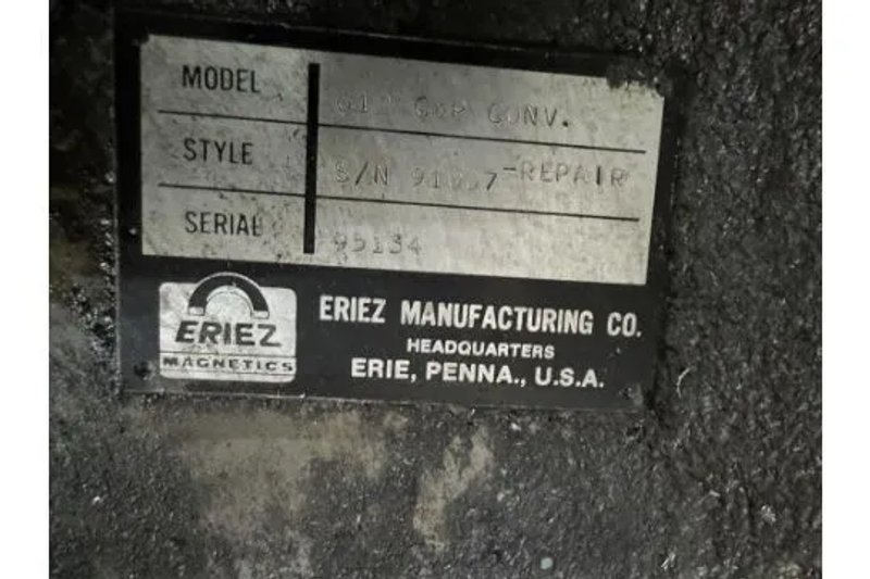ERIEZ TGF-TRAC 12" WIDE MAGNETIC CONVEYOR, STOCK# 14369J