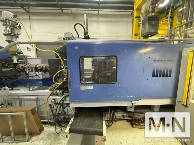 385 TON 23.2 OZ JSW MODEL J385ELII ELECTRIC INJECTION MOLDING MACHINE MFG 2005