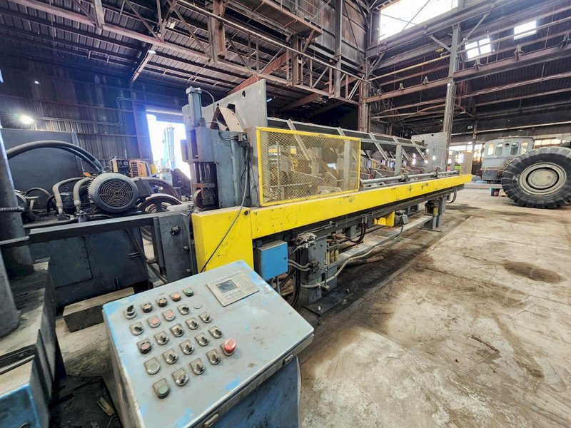 5" AMD MODEL #530-2230 AUTOMATIC HYDRAULIC BAR &amp; BILLET SHEAR WITH 20' AUTO FEED: YOBRO #24104