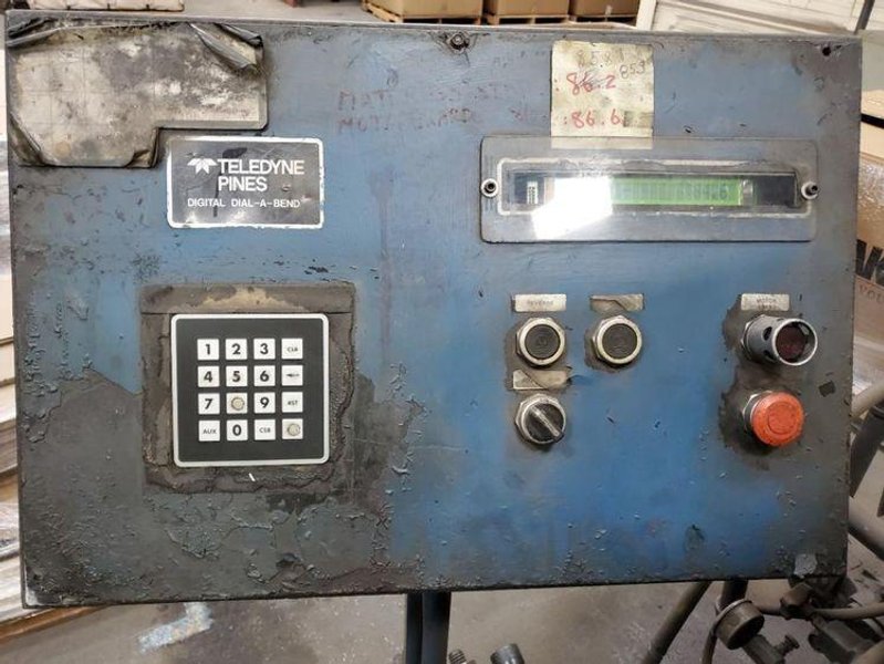 1 1/2” Teledyne Pines Vertical Hydraulic Tube Bender