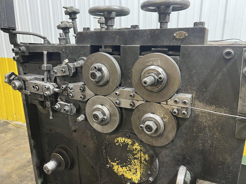 .148" X 2.75" TORRINGTON MODEL #W12A WIRE SPRING COILER / COIL MAKING MACHINE: STOCK #18806
