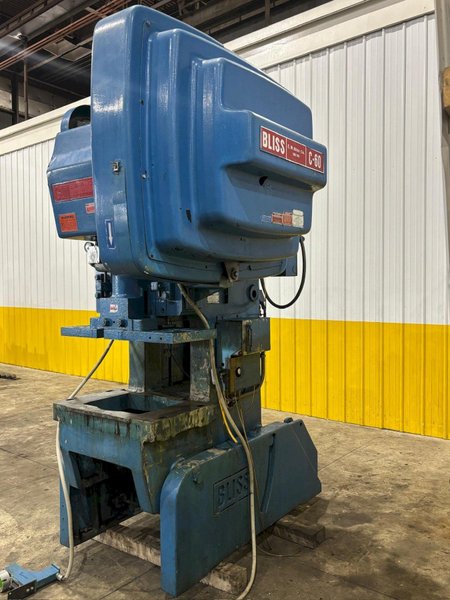 60 TON BLISS MODEL #C-60 OBI PUNCH PRESS 4" STROKE: YOBRO #24082