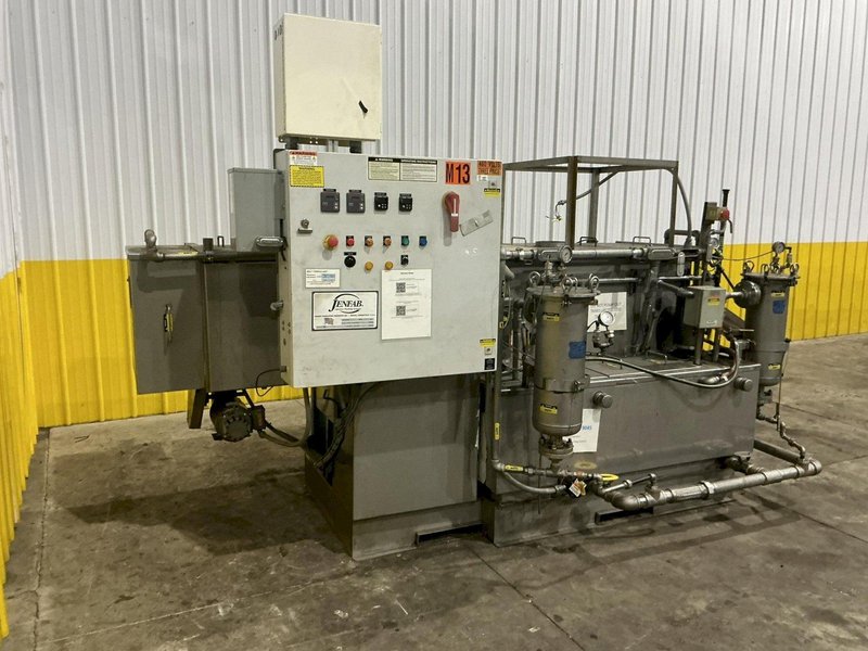 2018 JENFAB STAINLESS MODEL #LJ 19" ROTARY DRUM WASH / RINSE / DRAY PARTS WASHER SYSTEM: YOBRO #24681