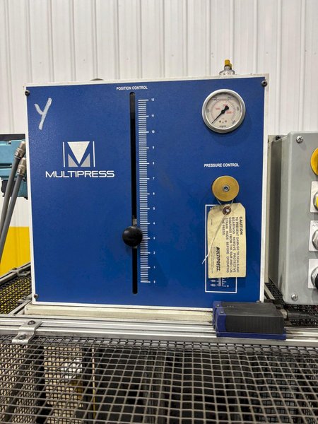 8 TON MULTIPRESS MODEL #M5P-8 HYDRAULIC C-FRAME PRESS 12" STROKE: YOBRO #24274