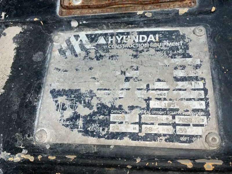 Hyundai 9020 Lbs Diesel Forklift - 45d-9