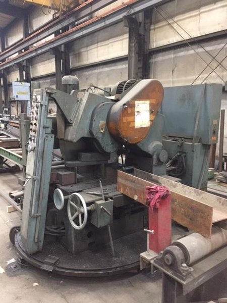 35.8" KALTENBACH MODEL #HDM 800 MITRE AUTO FEED COLD SAW WITH CONVEYOR