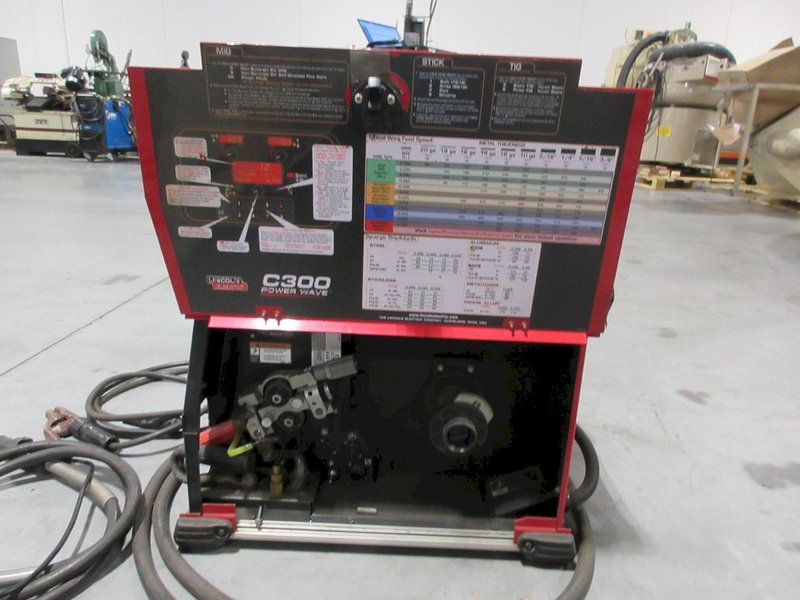 Lincoln Electric Power Wave C300 multi-process power source with an integrated wire feeder- Auction Item