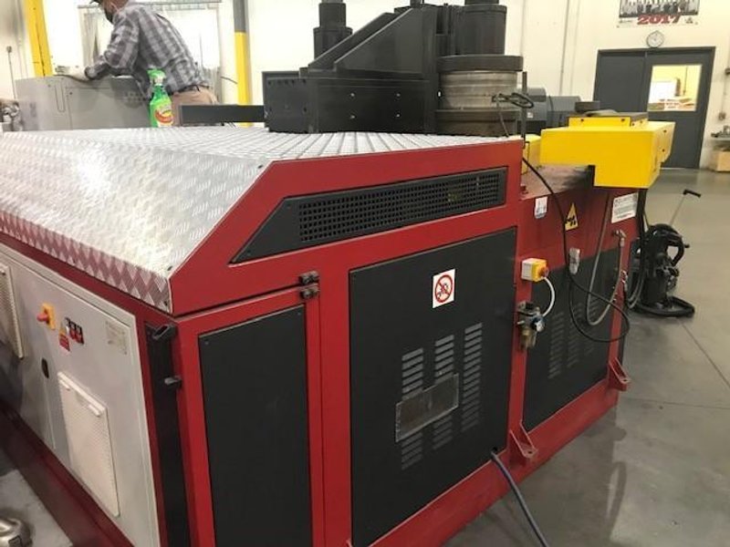 (2015) 10" X 10" X .40" TAURING ALPHA-200CNCI CNC ANGLE BENDING ROLL. STOCK # 0744422