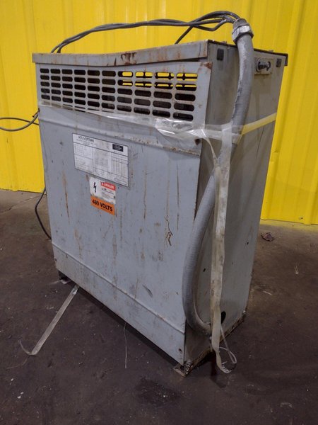 30 KVA POWERTRAN 480 VOLT - 208Y/120 VOLT 3 PHASE ELECTRICAL TRANSFORMER: STOCK 19695