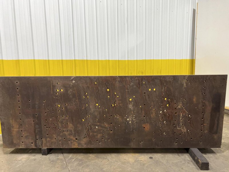 36" x 108" x 18" STEEL ANGLE PLATE: STOCK 16043