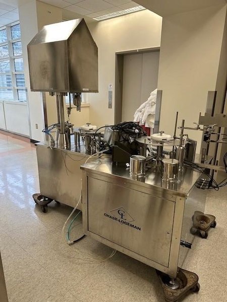 Chase-Logeman Monobloc Liquid Filling Line, 2000 – Filling, Plugging, Capping, Weighing and Vial Transfer System