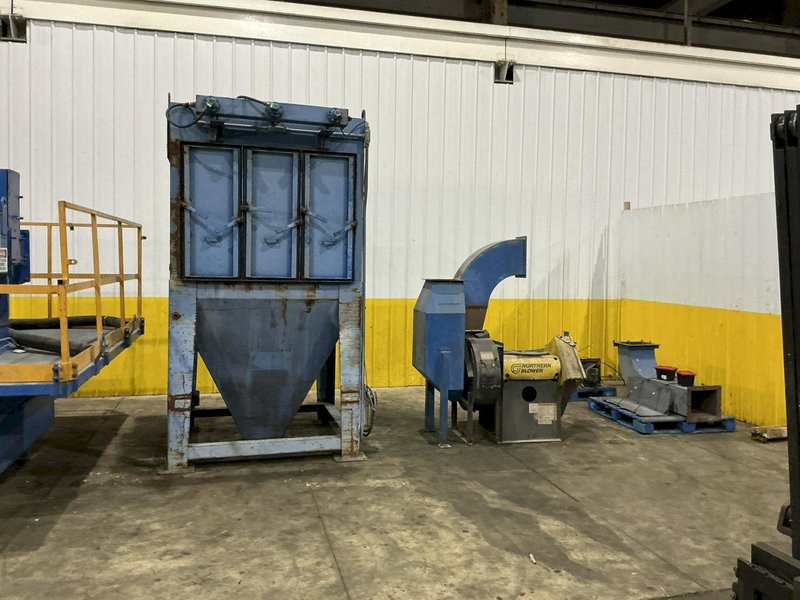 60" x 60" BCP MODEL #A4-9479 SPINNER HANGER SHOT BLAST MACHINE, NEW 1999: YOBRO #26149