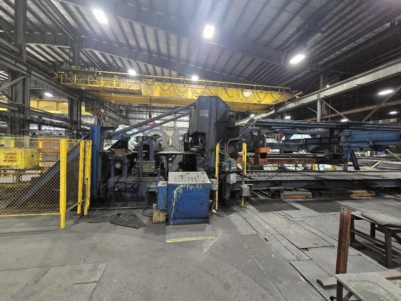 72" x .250" x 80,000# BRADBURY CUT TO LENGTH LINE