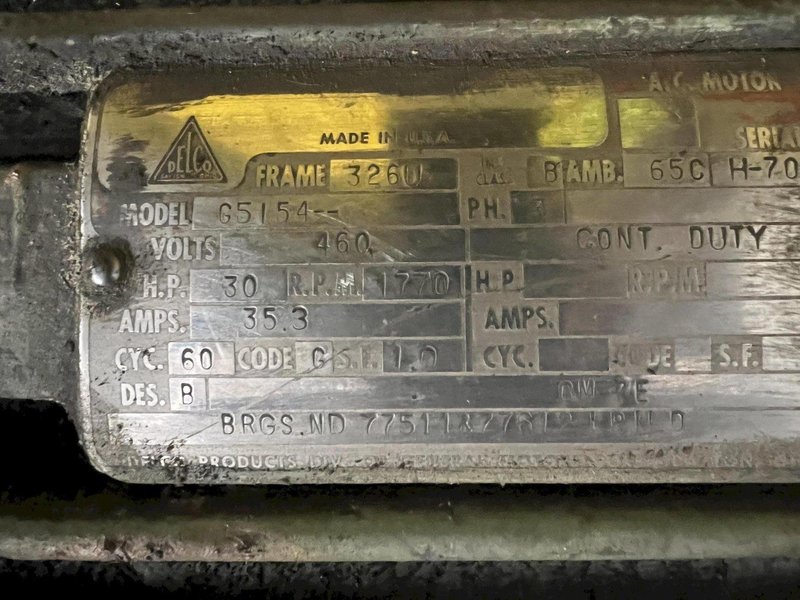 30 HP &amp; 50 TAPER PONTIAC VERTICAL MILLING HEAD: STOCK #13208