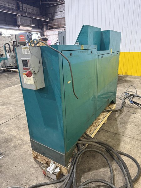 60" x 16 GAUGE IOWA PRECISION MODEL #GAF60-6 COIL SLEAR (SLITTING &amp; CUT-TO-LENGTH) LINE, WITH UNCOILERS &amp; SIDE PUNCHING / NOTCHING: YOBRO #24552