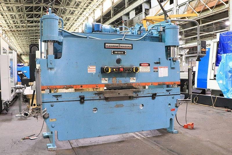 100 Ton x 10 ft. Niagara Hydraulic Press Brake Model HBM100-8-10