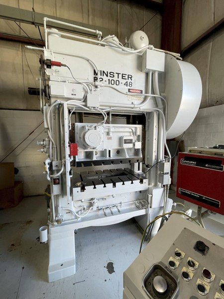 100 ton Minster P2-100-48 Piece-Maker Used Mechanical Metal Stamping Press For Sale, Year 1975