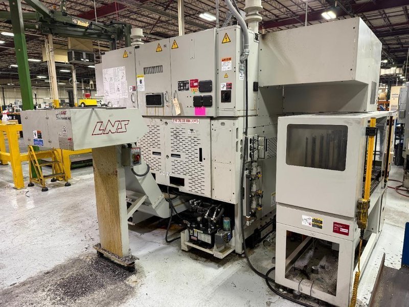 Muratec MW-120II CNC Lathe, 2020 – Twin Spindle, Twin Turret, Overhead Gantry Loader, Feeder Table, Part Conveyor