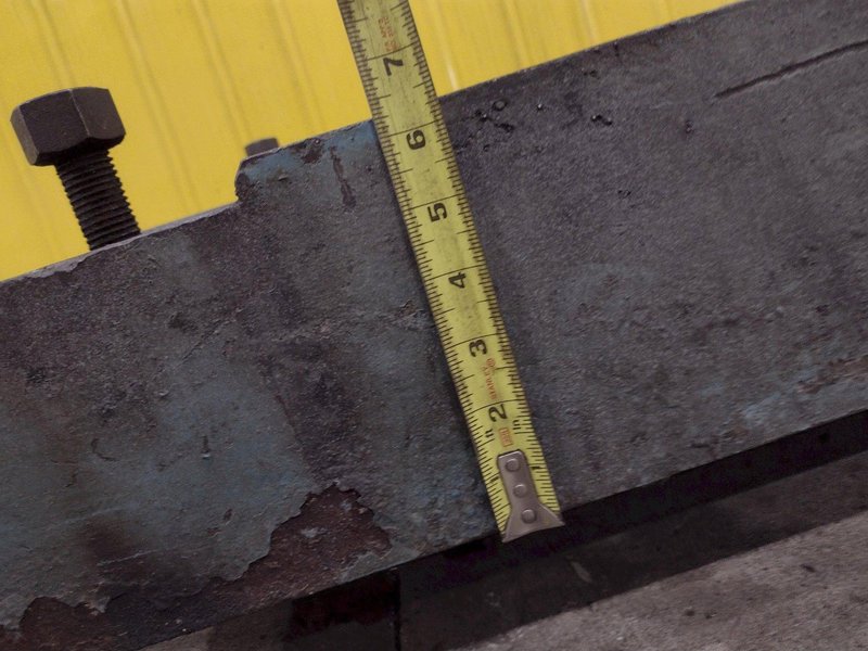 138" X 30" X 6.25" T-SLOTTED LAYOUT PLATE / TABLE: STOCK #23626