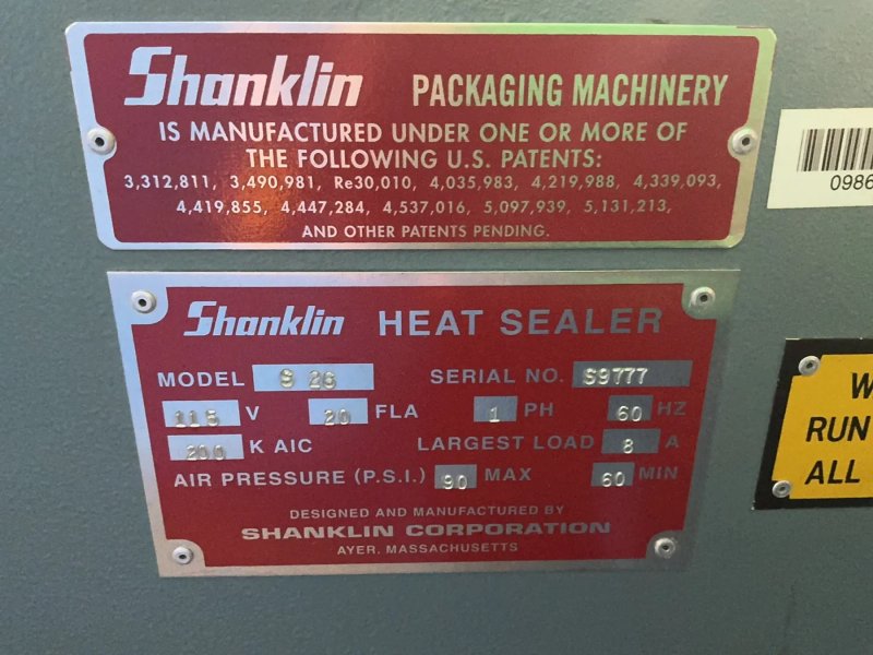 Shanklin Heat Sealer  - S26
