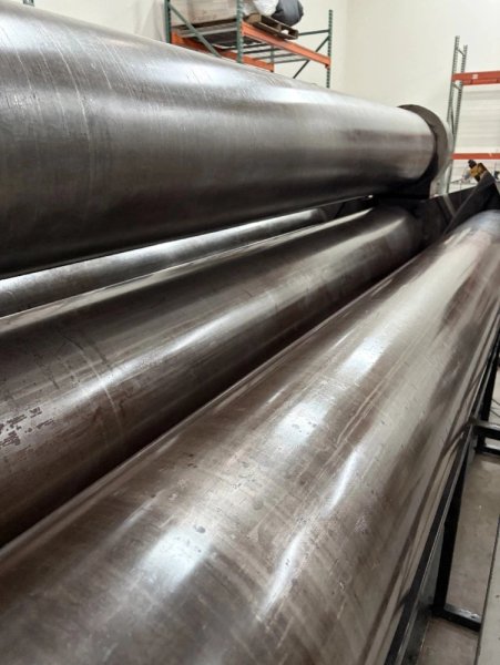 10' x 1" BERTSCH MODEL #100-10 4 ROLL HYDRAULIC PLATE ROLL, 2018: YOBRO #24784