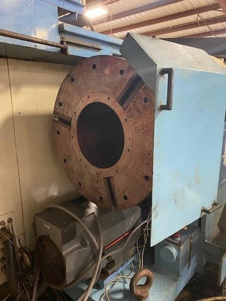 Used, Mazak Powermaster Chucker (PMC) CNC Lathe with 14.5" Spindle Bore