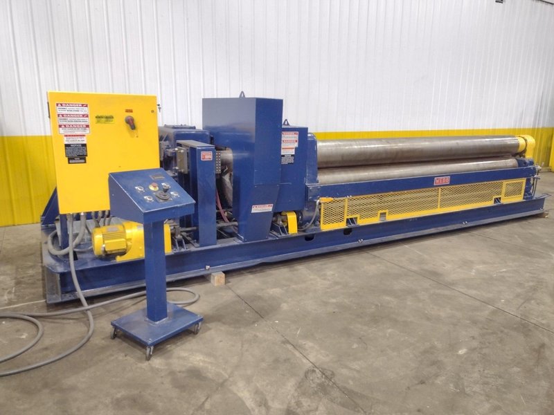 12' X 1/2" WEBB MODEL #9L-1312 3 ROLL INITIAL PINCH PLATE ROLL : YOBRO #24943