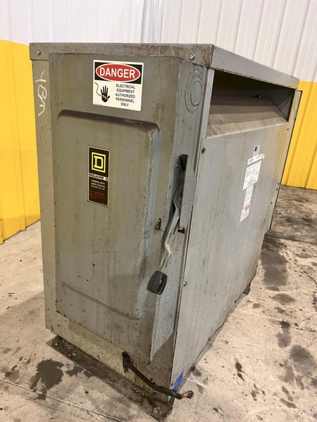 150 KVA POWERTRAN 3 PHASE ELECTRICAL TRANSFORMER, 480 <--> 208Y/120 VOLT: STOCK 21931