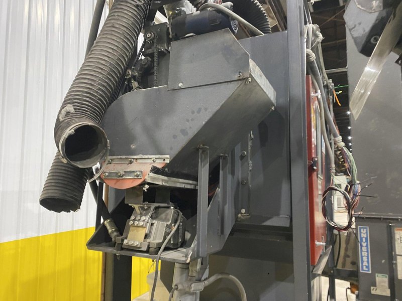 10 HP X 36" X 13"  ROSLER MODEL #JDBC-11/2 CONTINUOUS BARRELL BLASTING / AUTOMATIC PARTS DEBURRING MACHINE: STOCK #19436