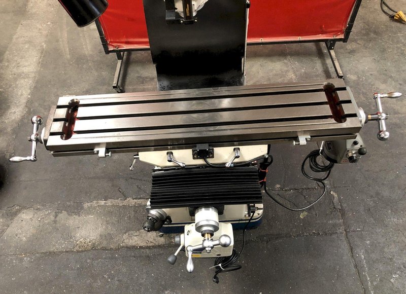 Acra AM-2VAC Vertical Knee Mill, B Vari Speed, Newell DRO, Quill DRO, X, Y Power Feeds, Power Drawbar, R8 Collets, 6" Kurt Vise,